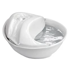 Pioneer Pet Keramik Trinkbrunnen Rain Drop Style 1,8 L Weiß