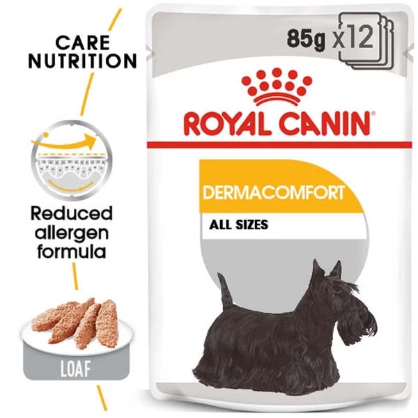 ROYAL CANIN DERMACOMFORT Nassfutter Für Hunde Mit Empfindlicher Haut 12x85g 1 ROYAL CANIN DERMACOMFORT Nassfutter Für Hunde Mit Empfindlicher Haut 12x85g