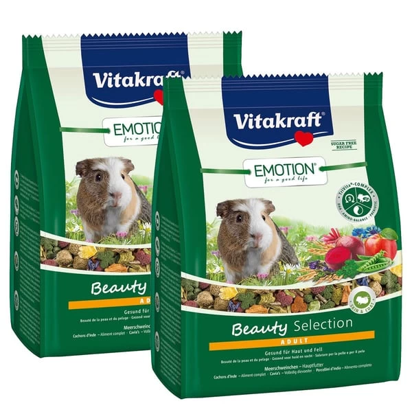 Vitakraft Emotion Beauty Selection Adult Meerschweinchen 2x1,5kg 1 Vitakraft Emotion Beauty Selection Adult Meerschweinchen 2x1,5kg
