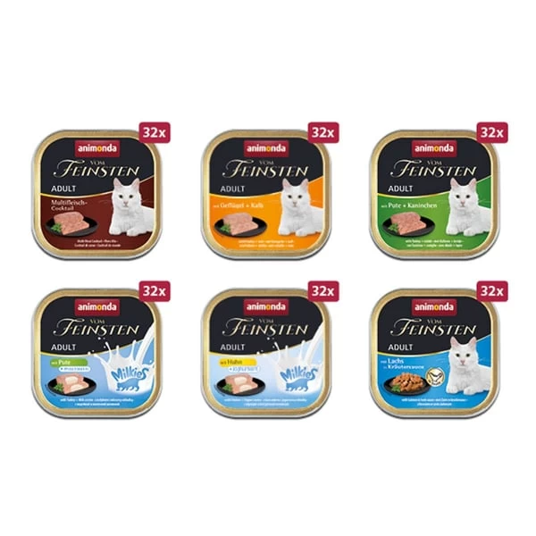 Animonda Vom Feinsten Adult Megapack 6x32x100g 2 Animonda Vom Feinsten Adult Megapack 6x32x100g – Bild 2