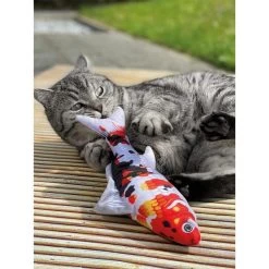 Aumüller Katzenspielkissen Zappel-Koi 5 Aumüller Katzenspielkissen Zappel-Koi -Haustierzubehör aumueller zappelfisch koi 2