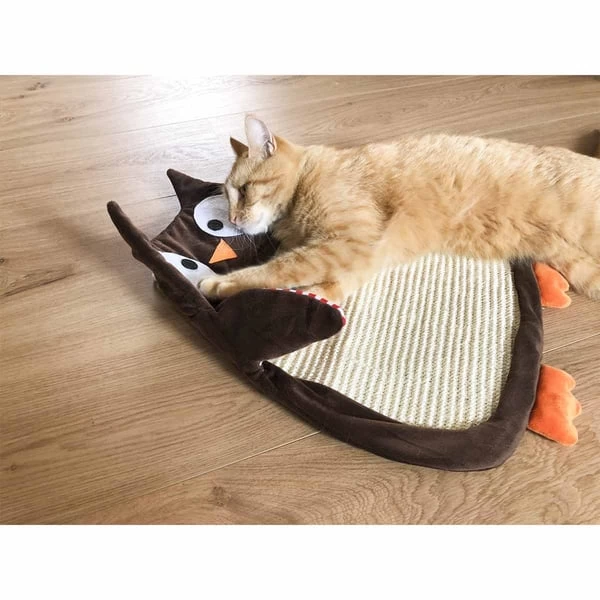 Aumüller Sisalkratzbrett Schmuse-Eule Mit Katzenminze 4 Aumüller Sisalkratzbrett Schmuse-Eule Mit Katzenminze – Bild 4