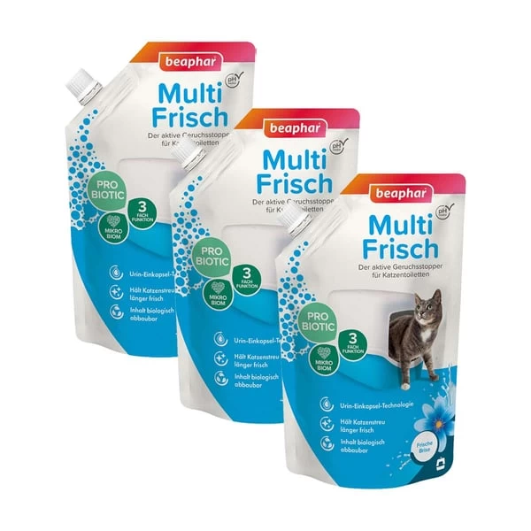 Beaphar Multi-Frisch Für Katzentoiletten 3x400g 1 Beaphar Multi-Frisch Für Katzentoiletten 3x400g