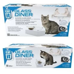 Catit Doppelnapf Glass Diner 9 Catit Doppelnapf Glass Diner -Haustierzubehör catit glas diner verpackung52554f7ec7ebc
