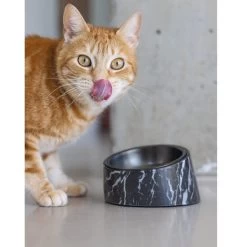 Designed By Lotte Melamin Katzennapf Vita -Haustierzubehör designedbylotte katzennapf vita schwarz 5