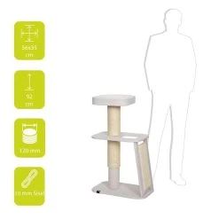 Ebi Kratzbaum Miyato Weiß -Haustierzubehör ebi kratzbaum miyato weiss 3
