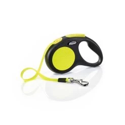 Flexi New NEON Gurtleine 5m Schwarz