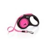 Flexi New NEON Gurtleine Schwarz/neon Pink S 5m