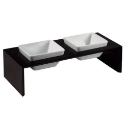 Replus Futterstation Meshidai Doppelnapf Schwarz