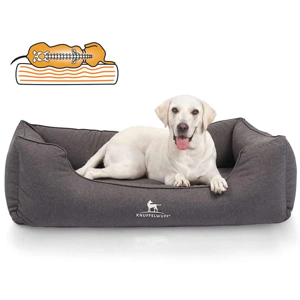 Knuffelwuff Orthopädisches Wasserabweisendes Hundebett Leon Anthrazit 1 Knuffelwuff Orthopädisches Wasserabweisendes Hundebett Leon Anthrazit