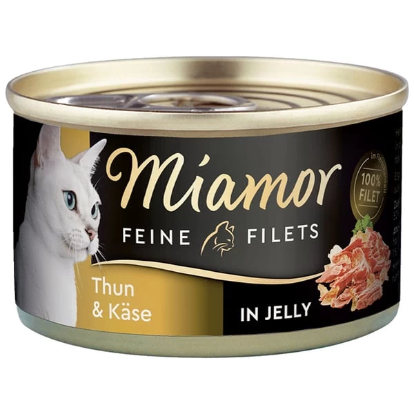 Miamor Feine Filets In Jelly Thunfisch Und Käse 100g Dose 1 Miamor Feine Filets In Jelly Thunfisch Und Käse 100g Dose