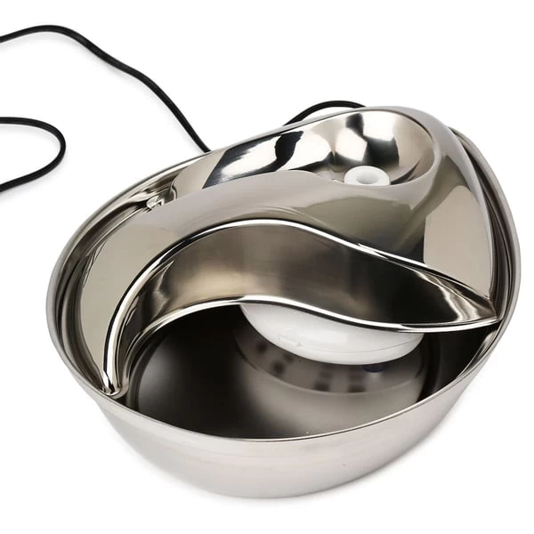 Pioneer Pet Edelstahl Trinkbrunnen Rain Drop Style 2,8 L 5 Pioneer Pet Edelstahl Trinkbrunnen Rain Drop Style 2,8 L – Bild 5