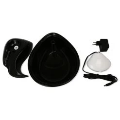 Pioneer Pet Keramik Trinkbrunnen Rain Drop Style 1,8 L Schwarz -Haustierzubehör pioneer pet keramik trinkbrunnen rain drop style 1 8 l schwarz 1