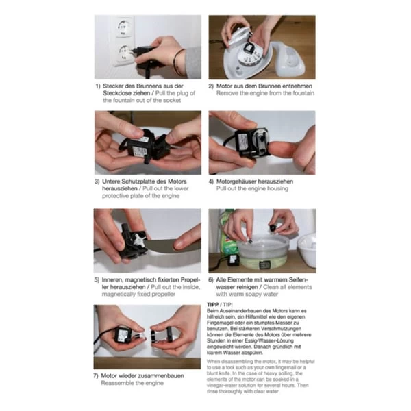 Pioneer Pet Edelstahl Trinkbrunnen Rain Drop Style 2,8 L 8 Pioneer Pet Edelstahl Trinkbrunnen Rain Drop Style 2,8 L – Bild 8