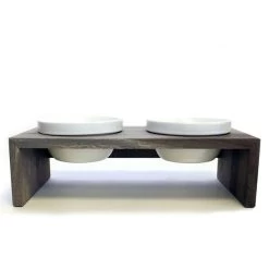 Replus Gohan Doppelnapf In Schiefer -Haustierzubehör replus gohan doppelnapf schiefer1