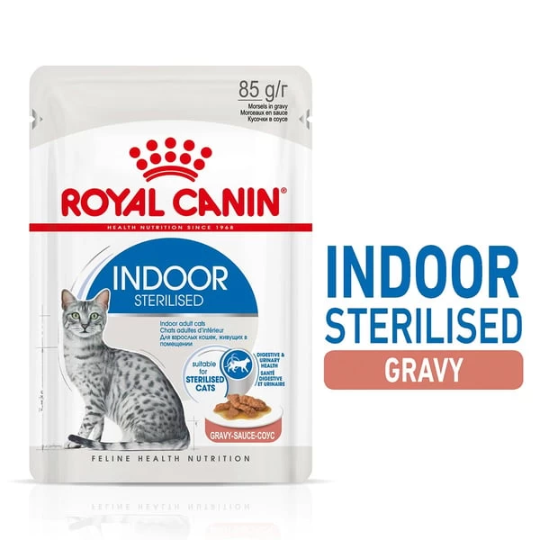 ROYAL CANIN INDOOR Sterilised In Soße Nassfutter Für Wohnungskatzen 1 ROYAL CANIN INDOOR Sterilised In Soße Nassfutter Für Wohnungskatzen