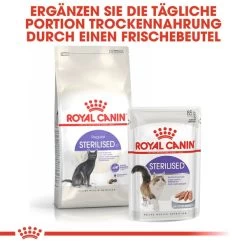 ROYAL CANIN STERILISED Trockenfutter 2kg + STERILISED Mousse 12x85g -Haustierzubehör royal canin sterilised 37 75f368e8627a25