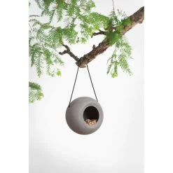 Singing Friend Futterspender Lisa Keramik Grau