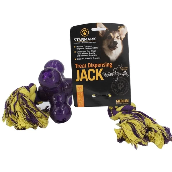 Starmark Hundespielzeug Treat Dispensing Jack M 2 Starmark Hundespielzeug Treat Dispensing Jack M – Bild 2