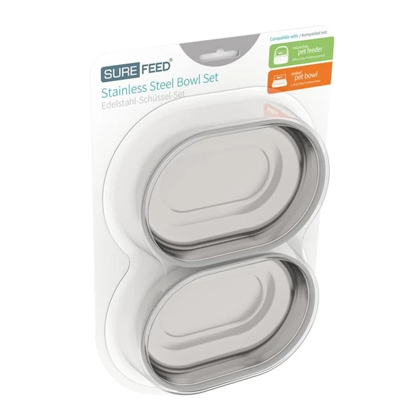 Sureflap SureFeed Edelstahl-Schüssel-Set 1 Sureflap SureFeed Edelstahl-Schüssel-Set