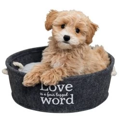 Trixie Filzschlafplatz Lian In Grau -Haustierzubehör trixie bett lian 2