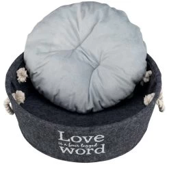 Trixie Filzschlafplatz Lian In Grau -Haustierzubehör trixie bett lian 4