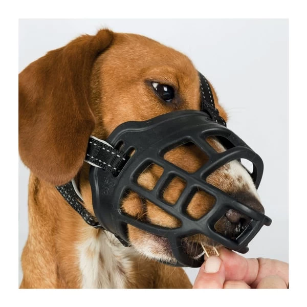 Trixie Muzzle Flex Maulkorb Schwarz 4 Trixie Muzzle Flex Maulkorb Schwarz – Bild 4