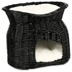 Trixie Weidenkorb Mit Liegedach Und Kissen
