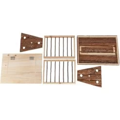 Trixie Heuraufe Mit Dach Aus Rindenholz XL -Haustierzubehör trixie heuraufe 4