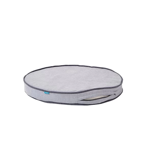 ZooRoyal Orthopädisches Hundekissen Elias Rund Grau 2 ZooRoyal Orthopädisches Hundekissen Elias Rund Grau – Bild 2