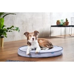 ZooRoyal Orthopädisches Hundekissen Elias Rund Grau 15 ZooRoyal Orthopädisches Hundekissen Elias Rund Grau -Haustierzubehör zooroyal hundekissen elias rund grau 4