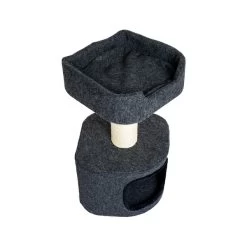 ZooRoyal Kratzbaum Alva 75cm Filz Anthrazit -Haustierzubehör zooroyal kratzbaum alva 5605b40cae2ae6