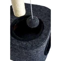 ZooRoyal Kratzbaum Lisa 58cm Filz Anthrazit -Haustierzubehör zooroyal kratzbaum lisa 46006ab466e5c1