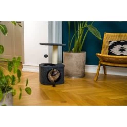 ZooRoyal Kratzbaum Lisa 58cm Filz Anthrazit -Haustierzubehör zooroyal kratzbaum lisa 7