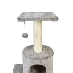 ZooRoyal Kratzbaum Mia 146cm Grau -Haustierzubehör zooroyal kratzbaum mia 146cm grau 6