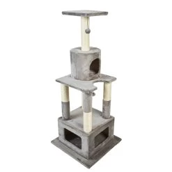 ZooRoyal Kratzbaum Mia 146cm Grau -Haustierzubehör zooroyal kratzbaum mia 146cm grau 7