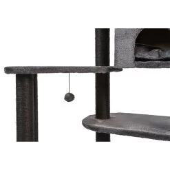 ZooRoyal Kratzbaum Mila 128 Cm Anthrazit -Haustierzubehör zooroyal kratzbaum mila 128 cm anthrazit 6