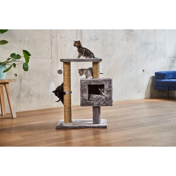 ZooRoyal Kratzbaum Mimi 66 Cm Grau 6 ZooRoyal Kratzbaum Mimi 66 Cm Grau – Bild 6