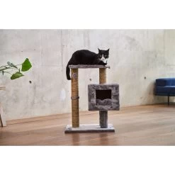 ZooRoyal Kratzbaum Mimi 66 Cm Grau 10 ZooRoyal Kratzbaum Mimi 66 Cm Grau -Haustierzubehör zooroyal kratzbaum mimi 66cm grau web 2