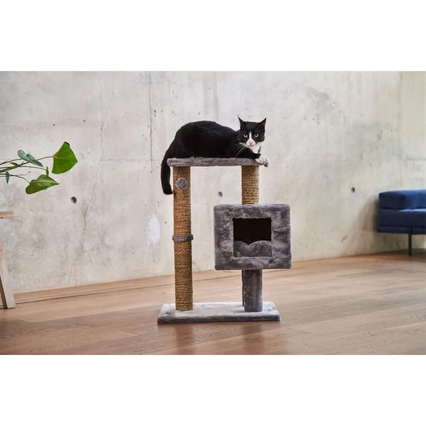 ZooRoyal Kratzbaum Mimi 66 Cm Grau 5 ZooRoyal Kratzbaum Mimi 66 Cm Grau – Bild 5